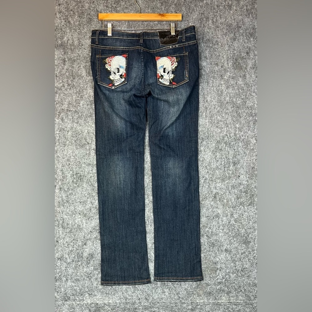 Ed Hardy Dark Blue Denim Jeans Size 15/16 by Christian Audigier